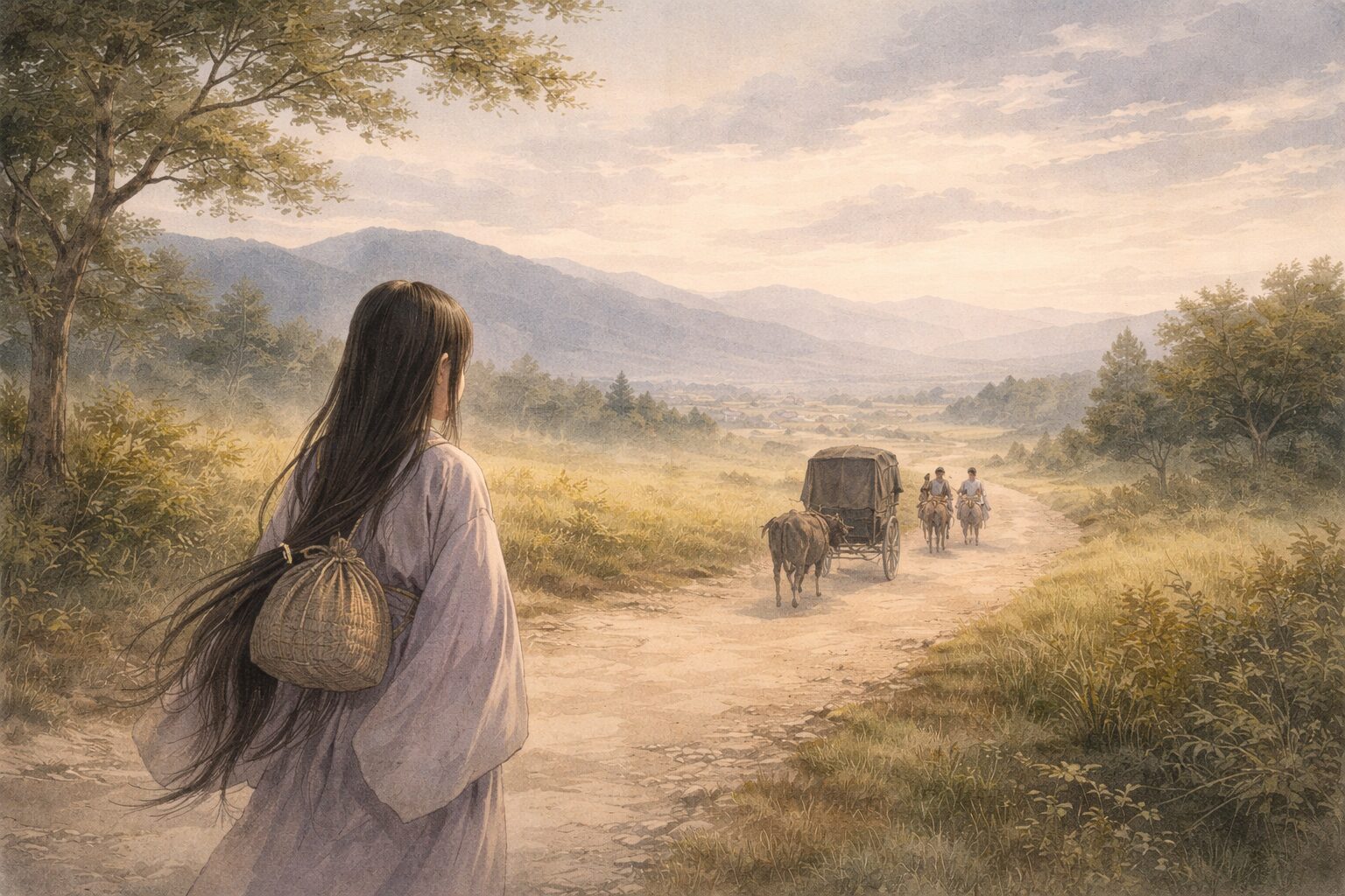 更級日記の冒頭で上総から京へ向かう少女の不安と期待を表した旅立ちの場面