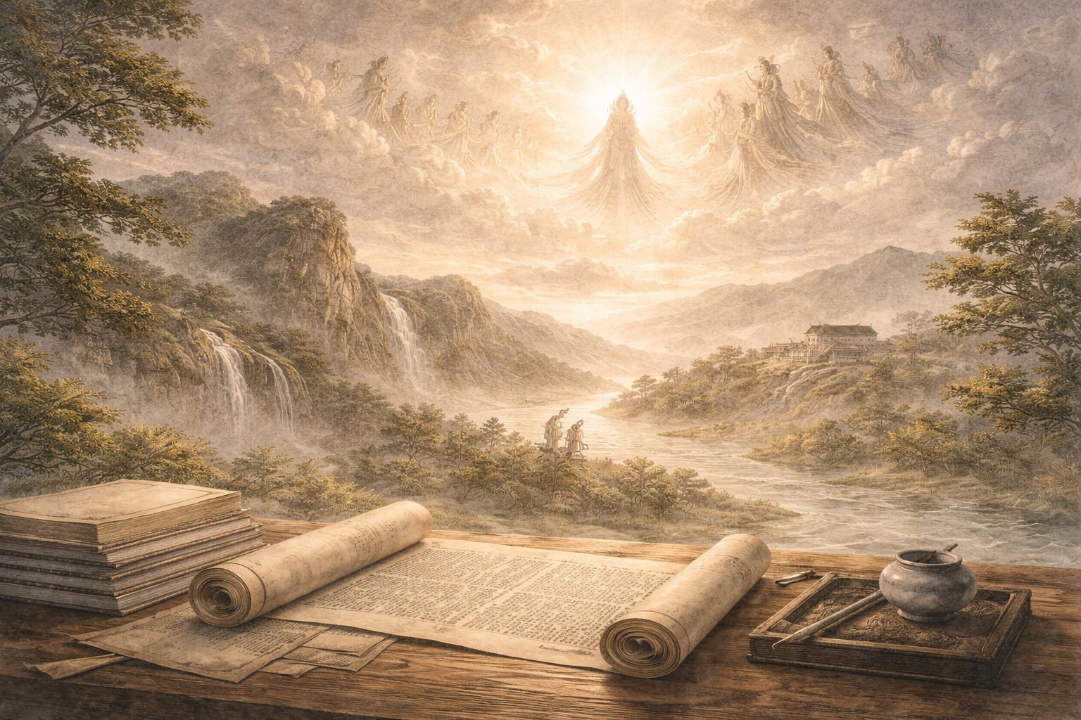 古事記 神話から天皇の系譜へ続く大きな流れを表す場面