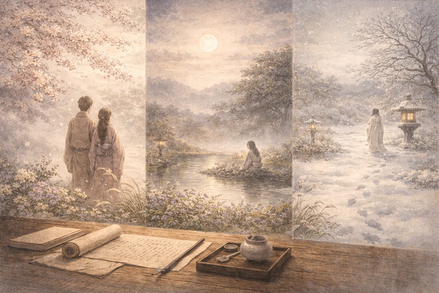 新古今和歌集 四季と恋と別れの余韻が静かにつながる全体像