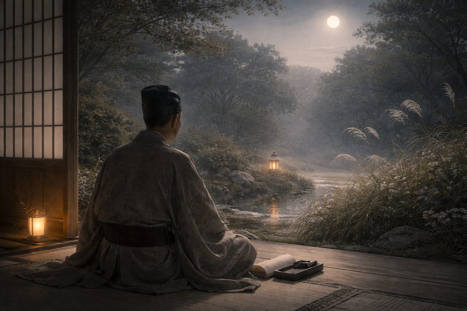 藤原定家の和歌の余韻と美意識を思わせる静かな景色