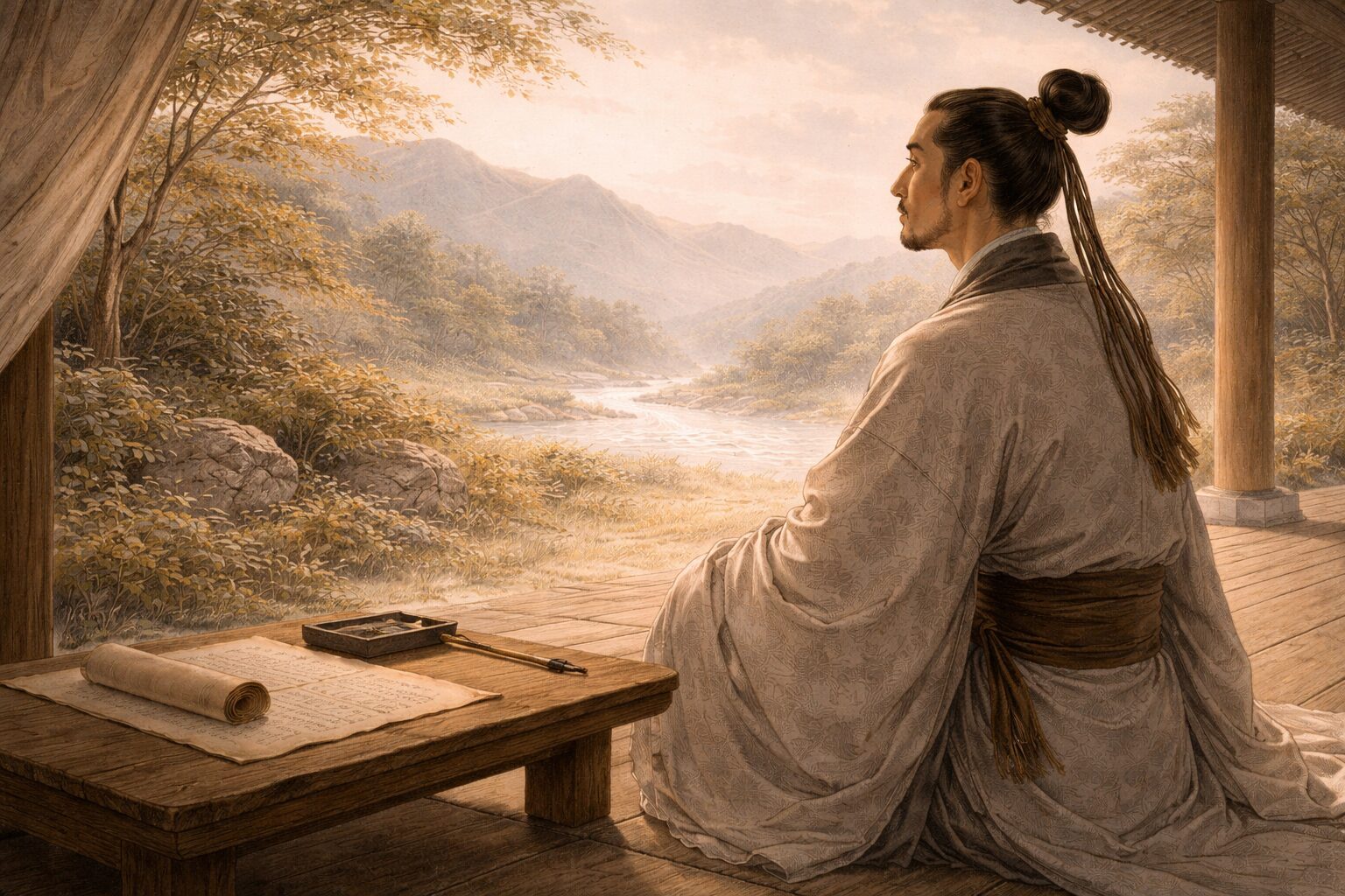 柿本人麻呂の人物像として壮大さと繊細さが同居する場面