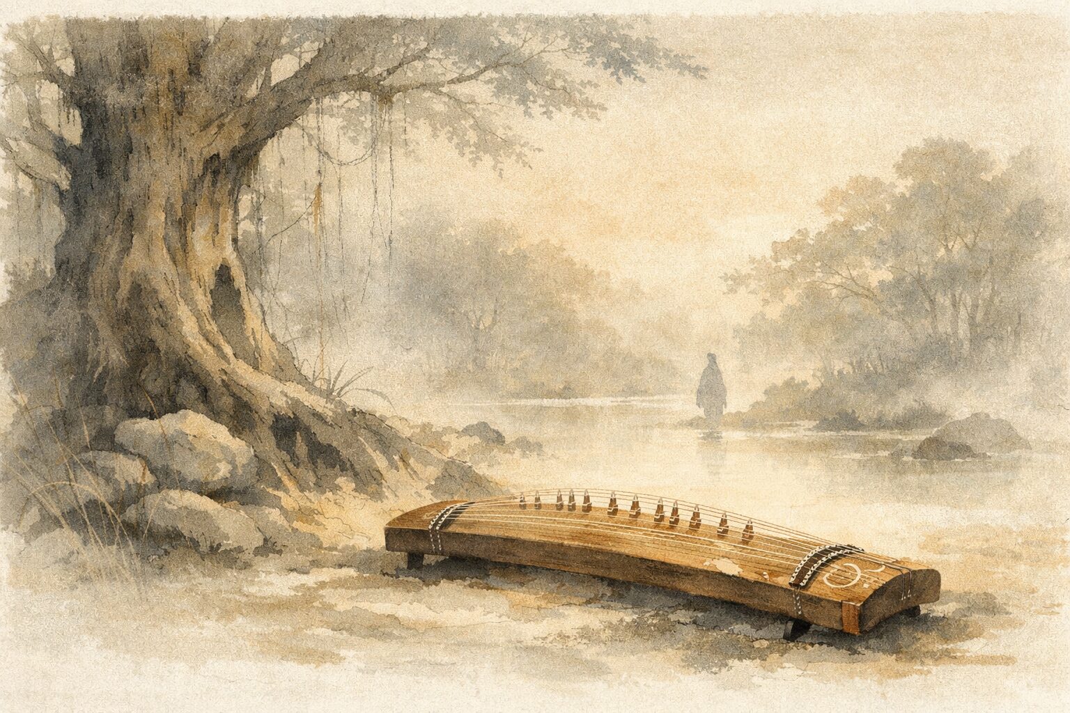 宇津保物語の冒頭にある不思議な由来と琴の気配を表した場面