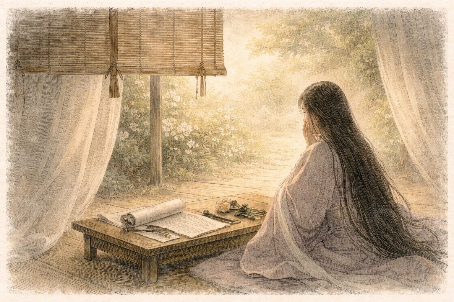 和泉式部日記の冒頭のイメージ