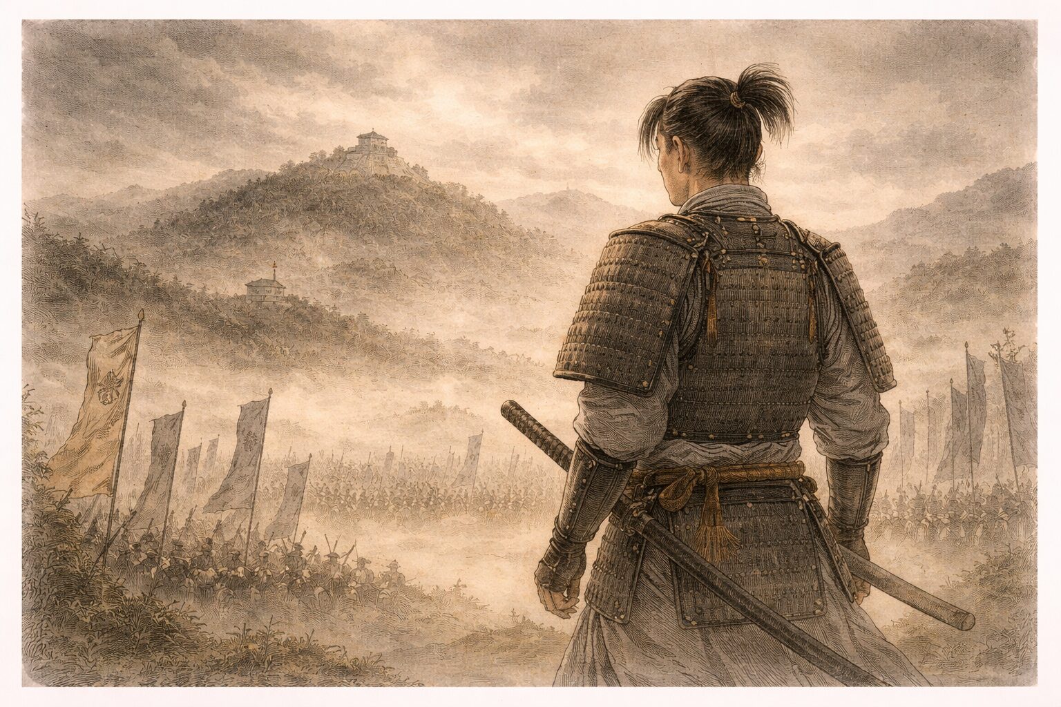 太平記の内容である鎌倉幕府滅亡から南北朝の争いへ向かう大きな流れを表した場面