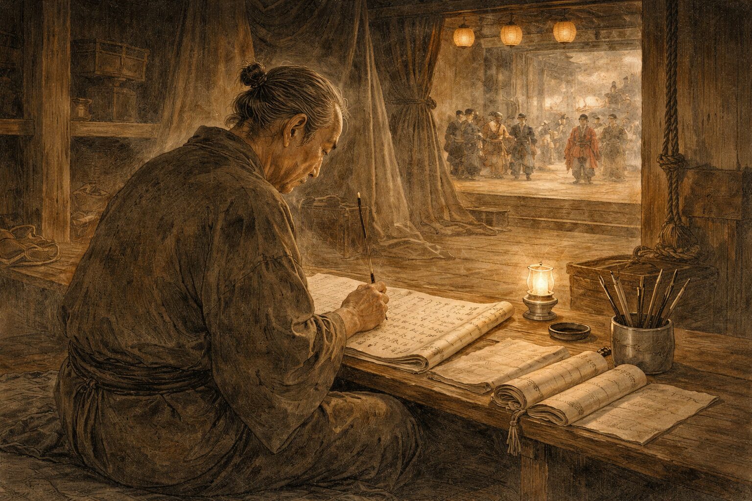 鶴屋南北の生涯と長い下積みを経て舞台感覚が磨かれる場面