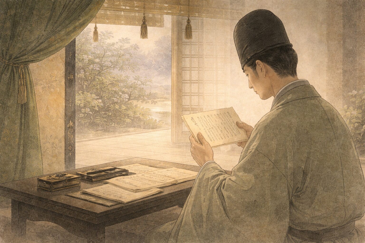 平中物語の恋と和歌のやりとりが見える場面