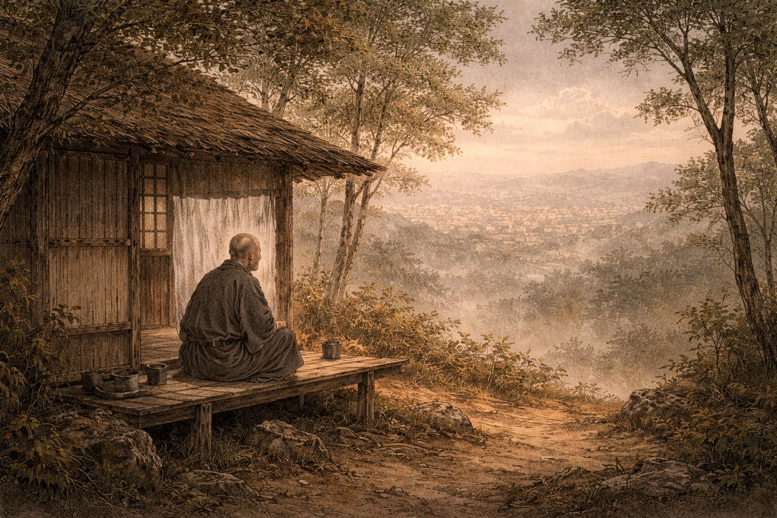 方丈記 無常と社会不安 方丈の庵での暮らしが重なる全体像