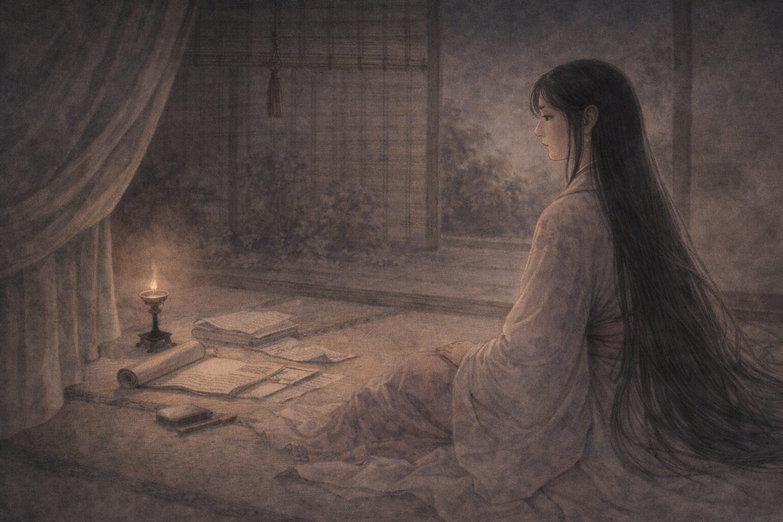 藤原道綱母の生涯として結婚生活の揺れと孤独を抱えながら生きる場面