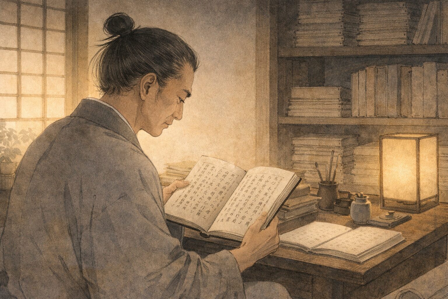 本居宣長の人物像として言葉と感情の機微を見つめる場面