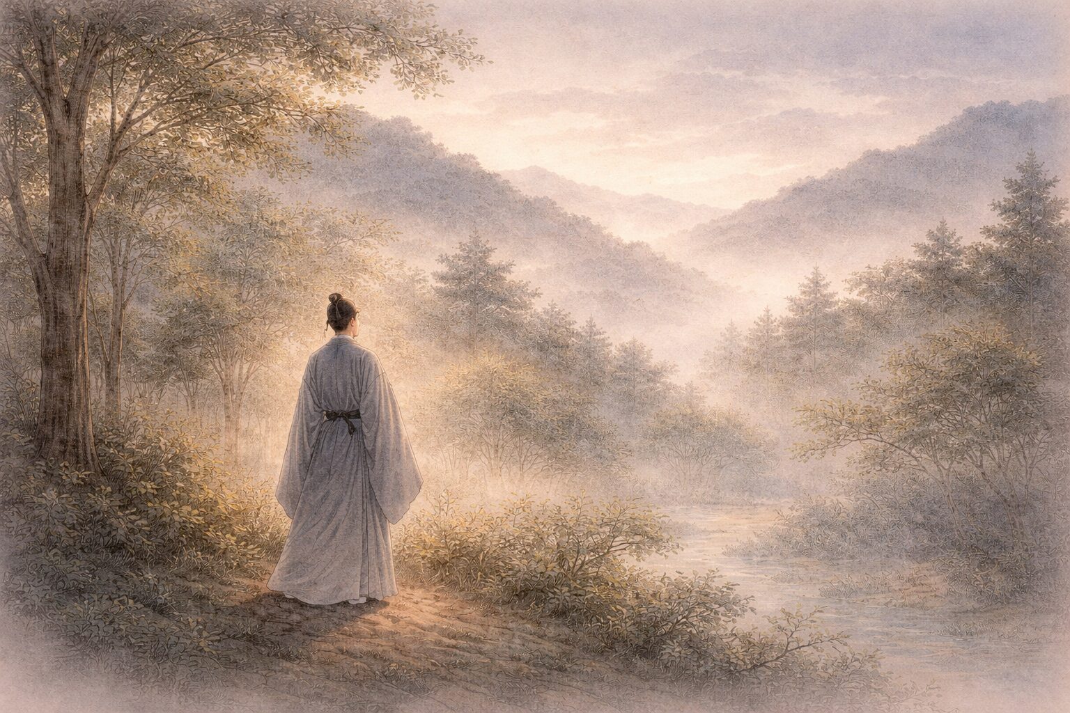 恋愛と転生が溶け合い、失ったものを追う心が夢のように揺らぎ続ける浜松中納言物語の核心を象徴した情景