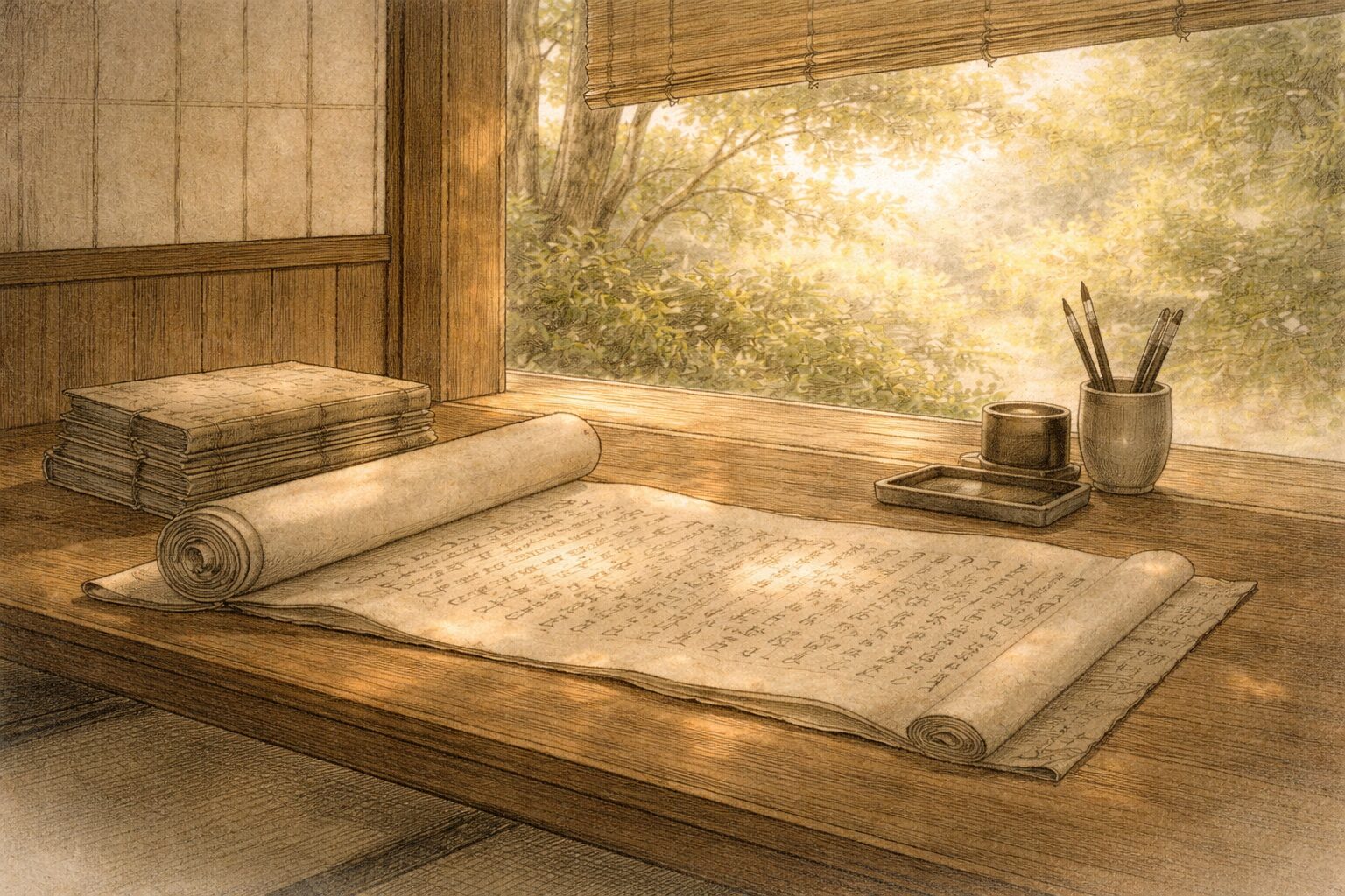 古今和歌集の注釈書として語句や作者や場面まで丁寧に読み解いていく顕註密勘の全体像を表した情景