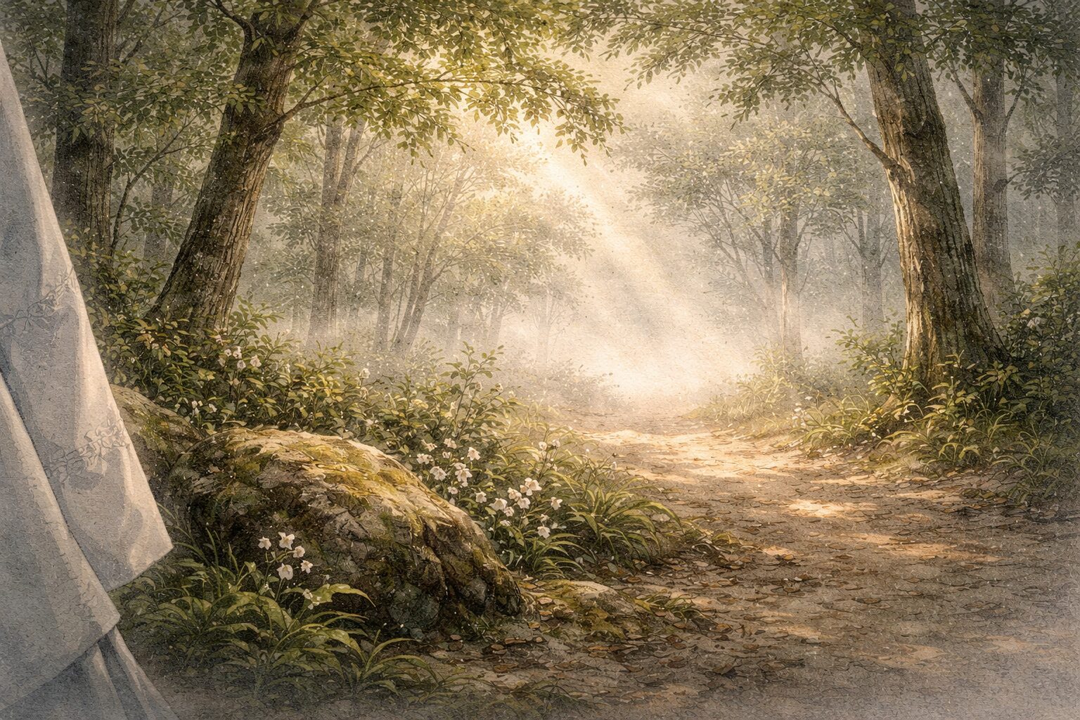 見える景色だけでなく、音が過ぎたあとの静けさまで捉える風雅和歌集の鋭い感覚を象徴した情景