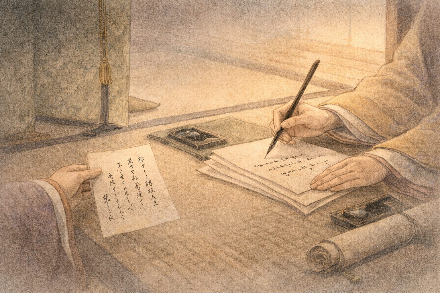 機知と品位が同時に立ち上がる応答歌の緊張感を通して、金葉和歌集の新風を象徴した情景