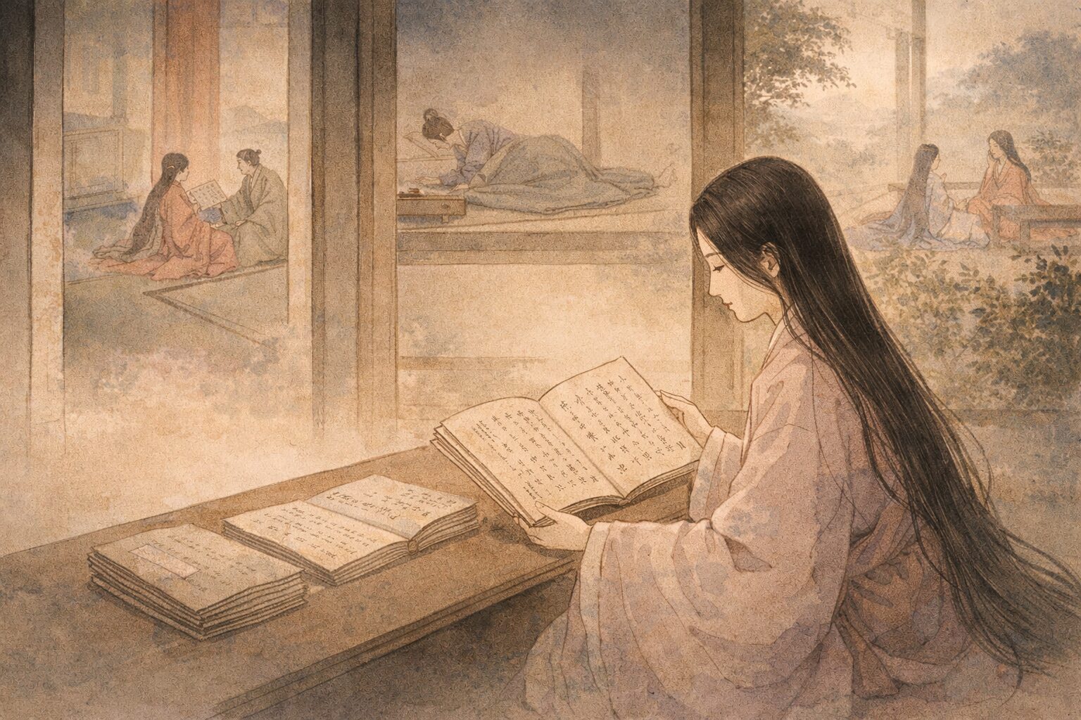 俊成の家に連なり、宮廷で磨かれた繊細な感受性によって、新古今時代を代表する女流歌人となった俊成卿女の全体像を表した情景