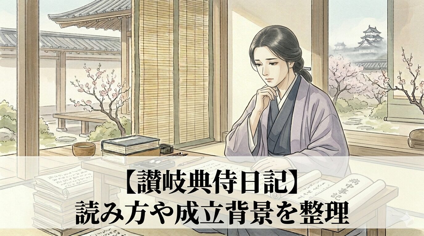 『讃岐典侍日記』の、主君への奉仕と死別の悲嘆が重なる宮廷の日記世界を表した情景