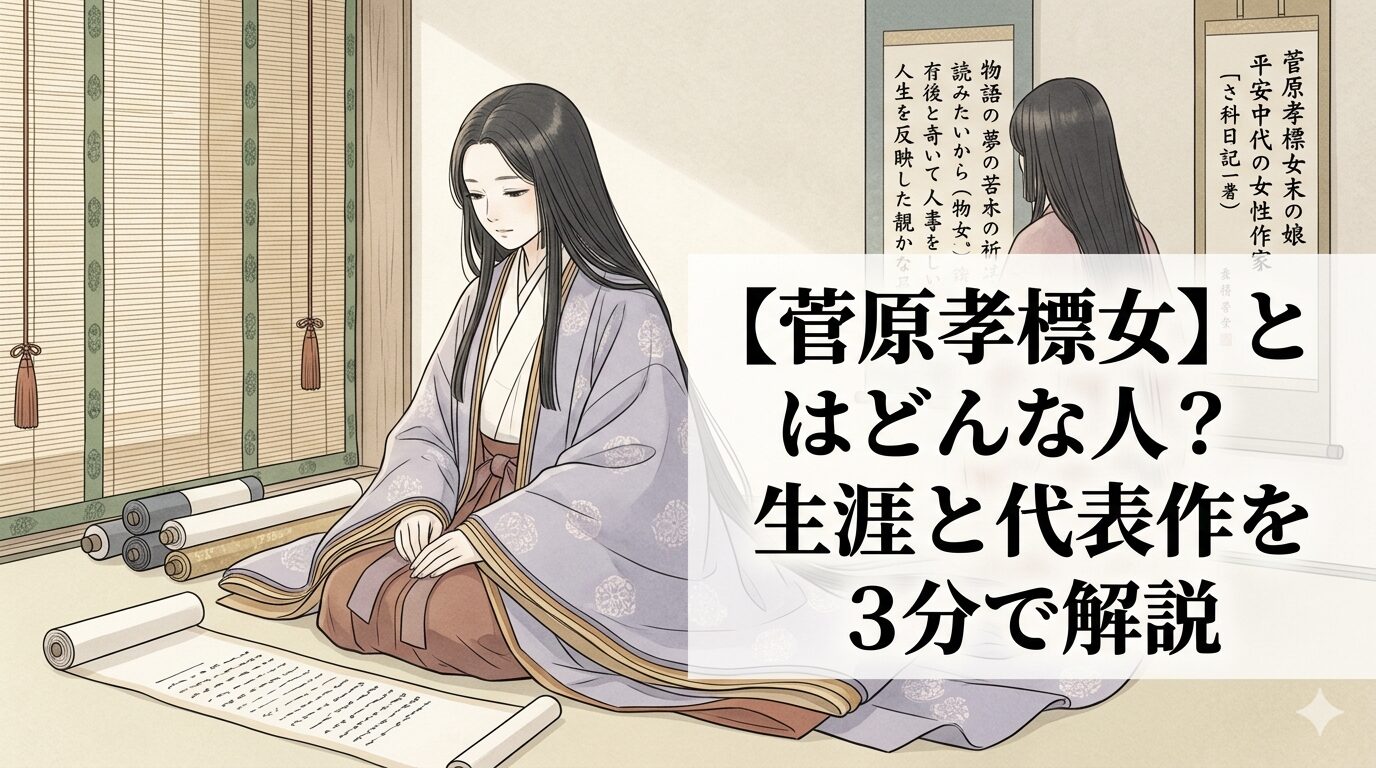 菅原孝標女の、物語へのあこがれと内省が重なる静かなまなざしを表した情景