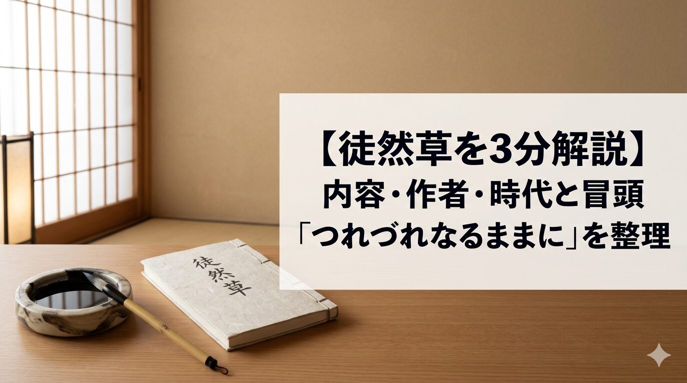 『徒然草』の無常観と人間観察を表した情景