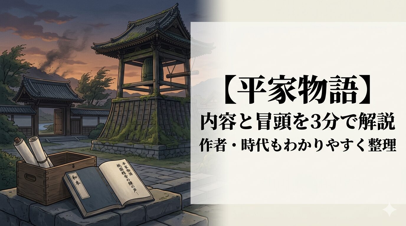 『平家物語』の栄華と滅亡、そして盛者必衰の無常観を表した情景