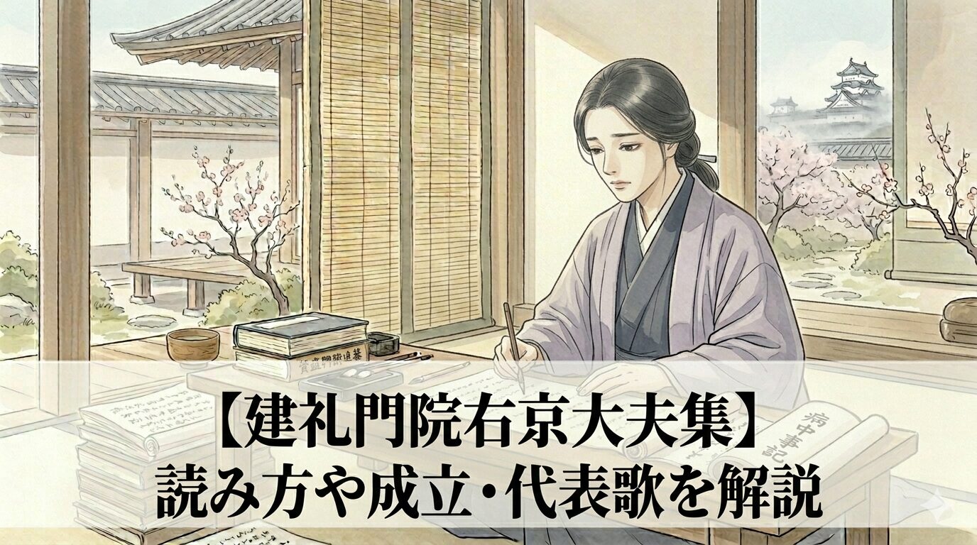 『建礼門院右京大夫集』の、恋の記憶が平家追悼へ変わっていく哀切な回想世界を表した情景