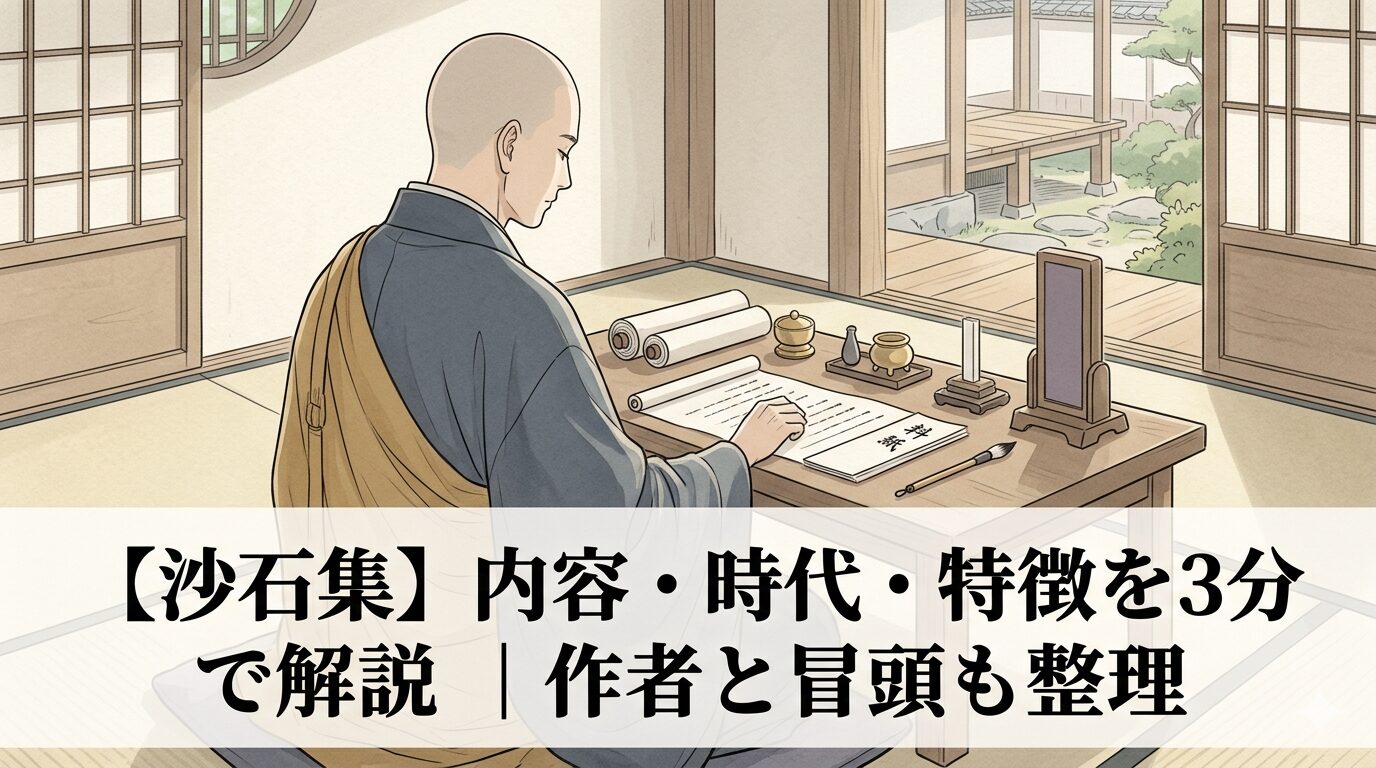 『沙石集』の、仏教の教えと人間の弱さが同時に見える説話世界を表した情景