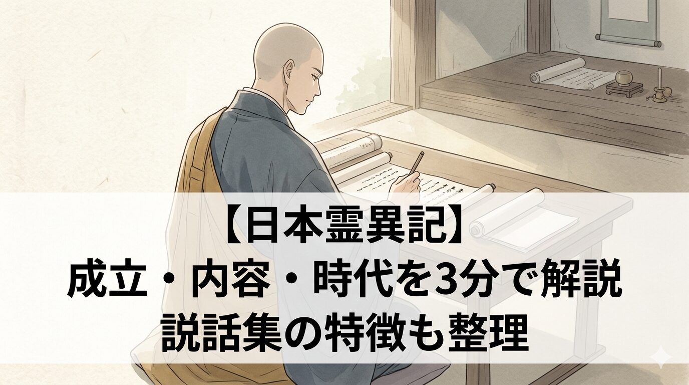 『日本霊異記』の、善悪の行いが現世に返る因果応報の世界を表した情景