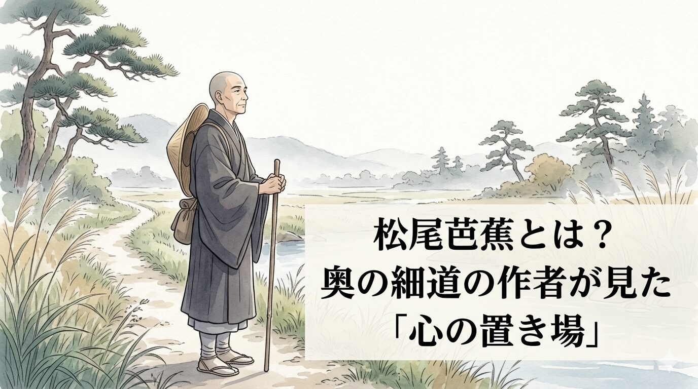松尾芭蕉の、旅の中で心の置き場を探し続けた俳人像を表した情景