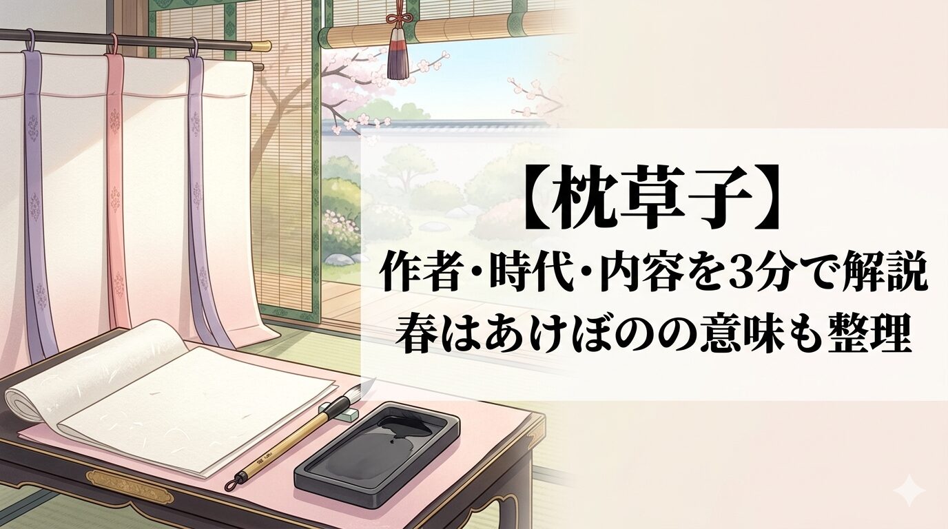 『枕草子』のをかしの美意識と春はあけぼのの世界を表した情景