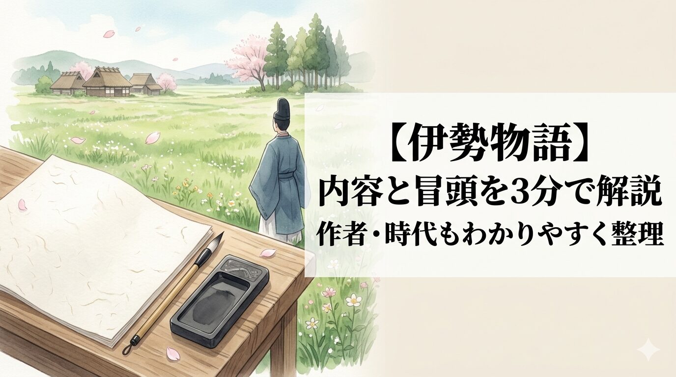 『伊勢物語』の恋と旅、心が揺れた瞬間を表した情景