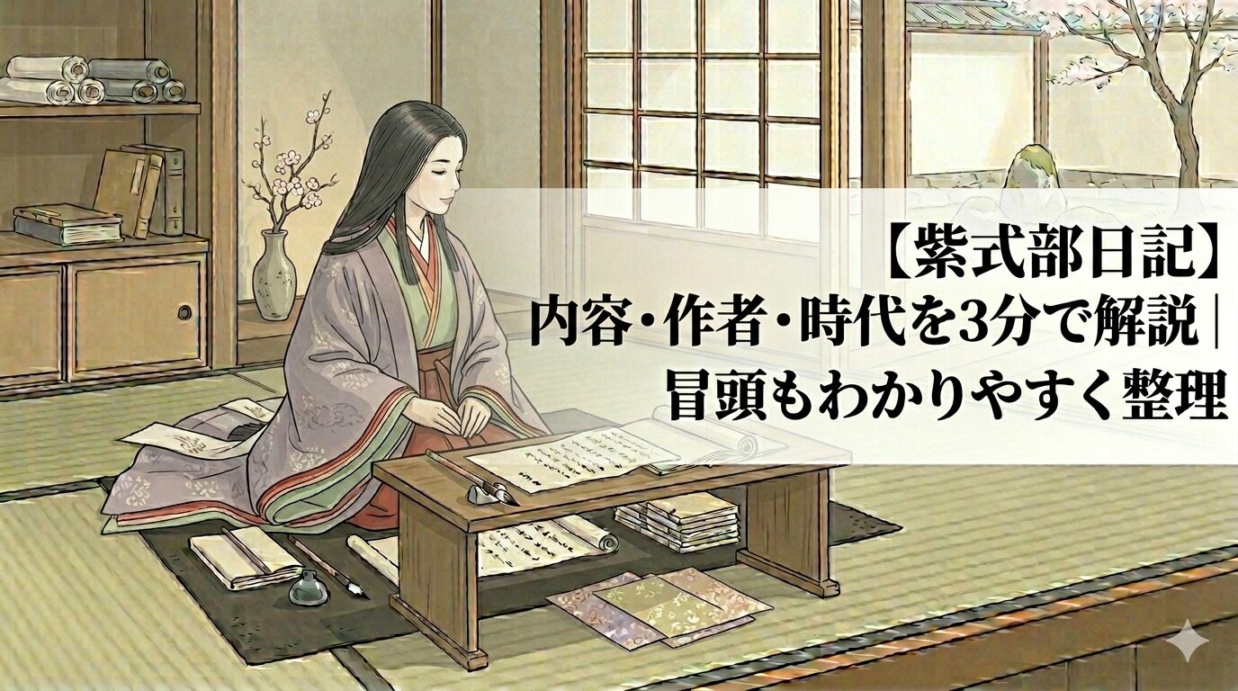 『紫式部日記』の華やかな宮廷と、冷静な人物観察を表した情景