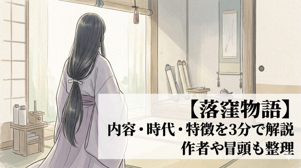 落窪物語とは？あらすじ・読みどころを整理。不遇な姫君が運命を覆す平安の逆転劇 3分で読む日本の古典文学