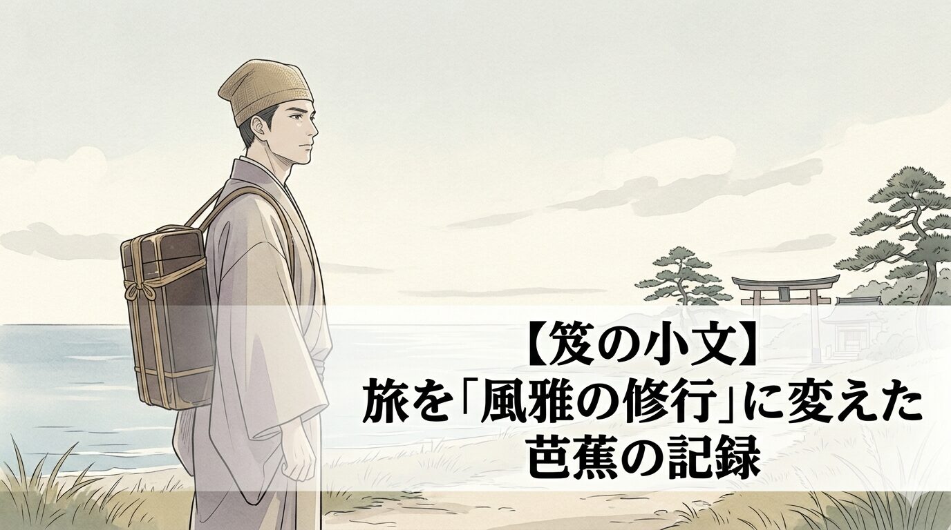 『笈の小文』の、旅を風雅の修行へ変えていく芭蕉の感覚を表した情景