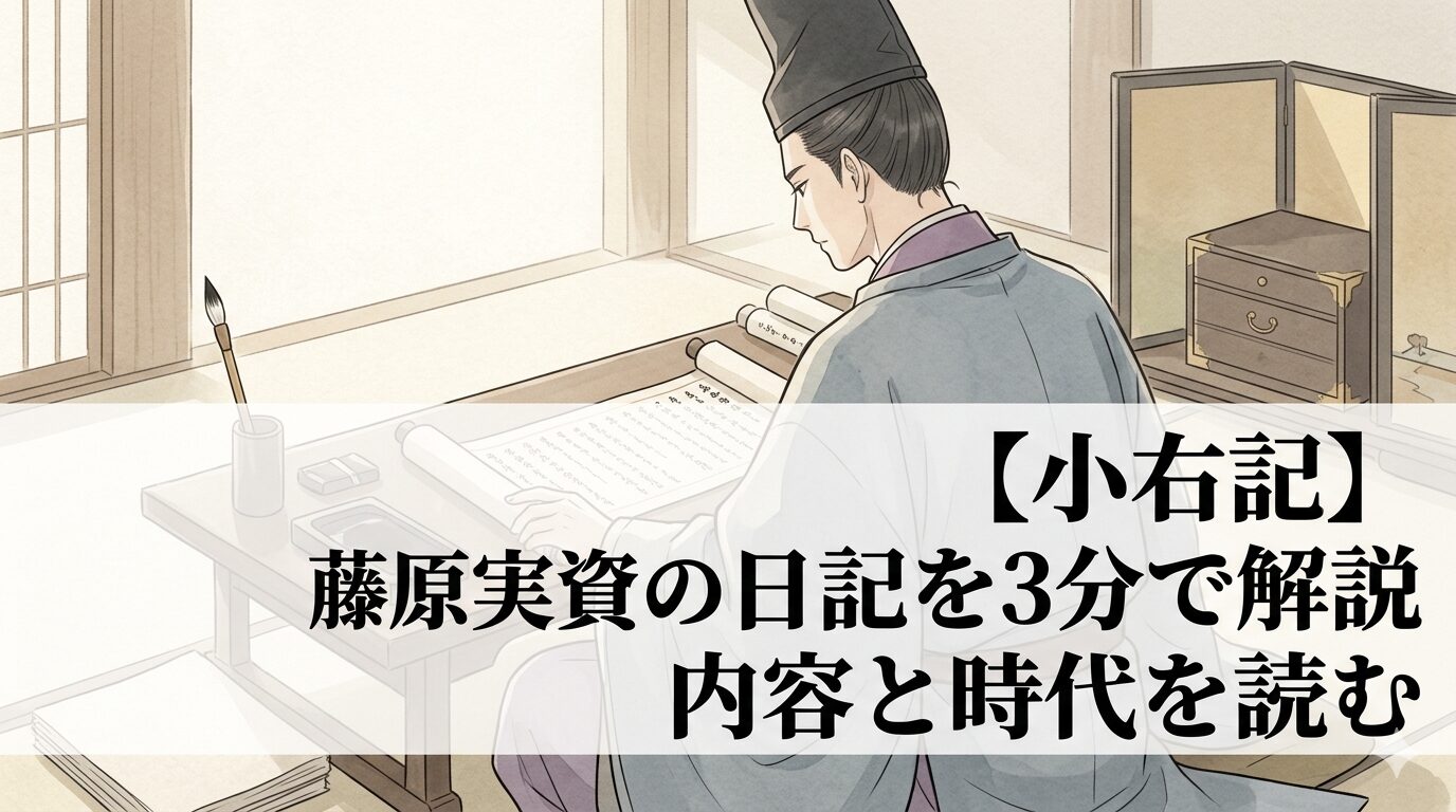 『小右記』の、道長の栄華と宮廷実務の現場を冷静に記した古記録世界を表した情景