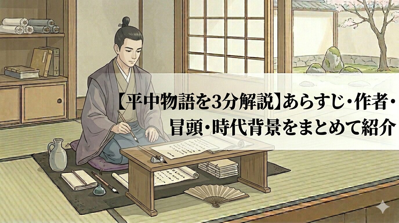 『平中物語』の恋の駆け引きと、どこか滑稽な人間味を表した情景