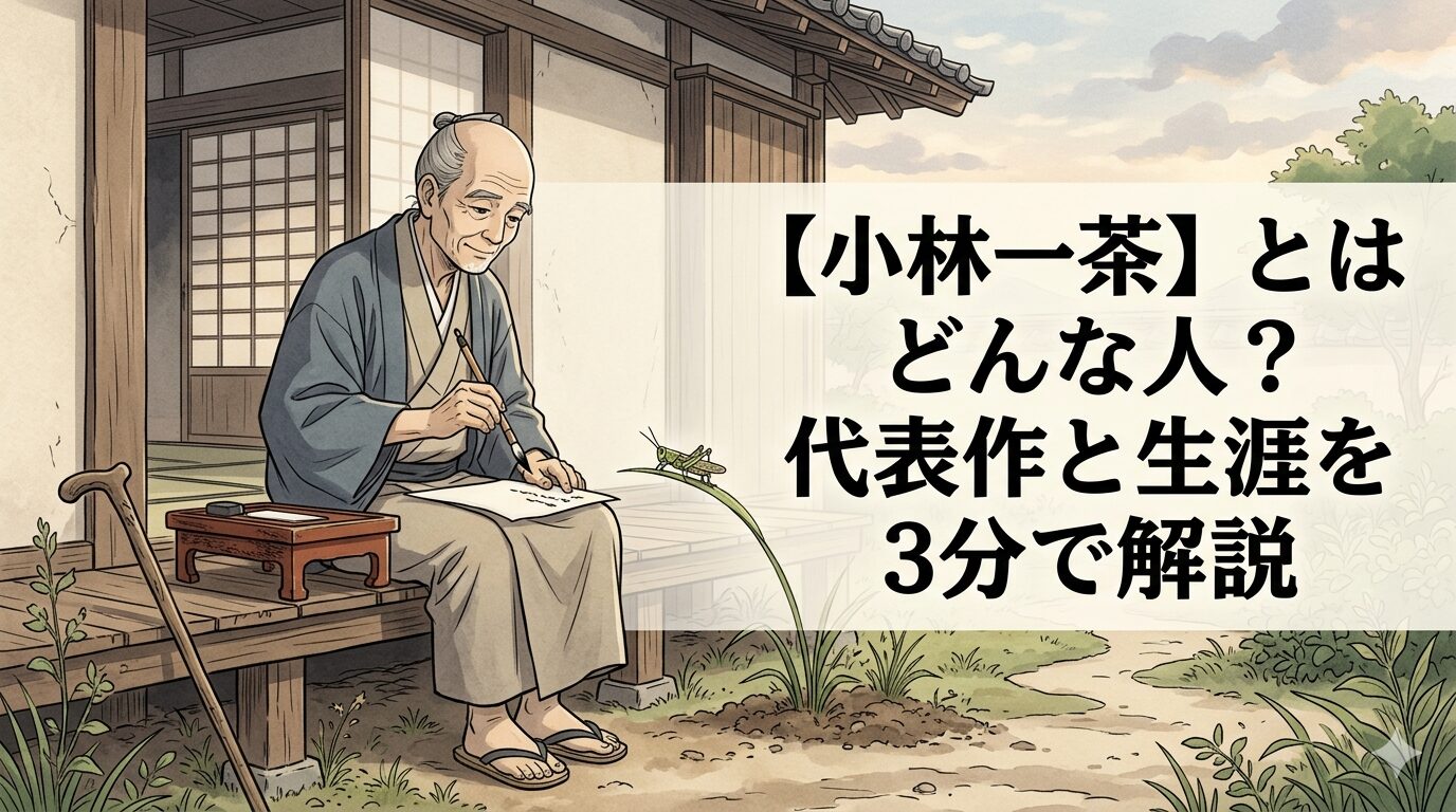 小林一茶の、小さな命と暮らしの哀しみに寄り添うまなざしを表した情景
