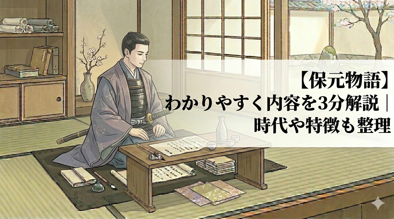 『保元物語』の、朝廷の争いが武士の時代を呼び込む転換点を表した情景