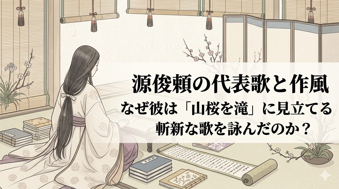 源俊頼の、古い和歌の型の中に新しい景色の見え方を生み出す感性を表した情景